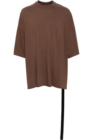 Rick Owens Koszulki, Mężczyzna, brązowy, ONE SIZE, Terra T-Shirt