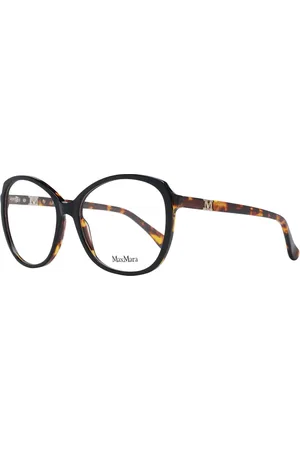 Max Mara Akcesoria, Kobieta, Czarny, ONE SIZE, Czarne Okulary Optyczne Damskie Styl Motyla