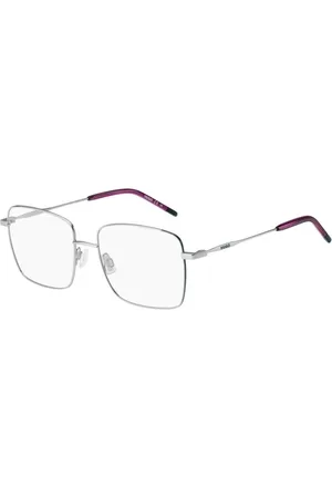 HUGO BOSS Akcesoria, Kobieta, Szary, ONE SIZE, Eleganckie Okulary z Metalową Ramą