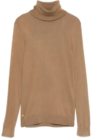Ralph Lauren Swetry, Kobieta, brązowy, XL, Zoe sweter z długim rękawem