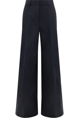 Thelatest Spodnie, Kobieta, Czarny, XS, Elegant Wide Leg Pants