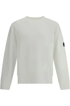 C.P. Company Bluzy, Mężczyzna, Biały, M, Bluza z logoem na karku