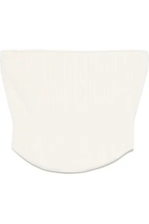MUGLER Koszulki, Kobieta, Biały, XS, Poliester, Top typu Corset