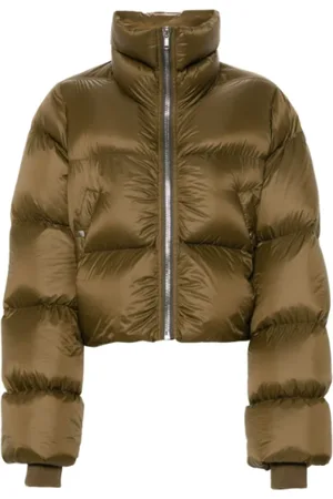 Rick Owens Kurtki, Kobieta, Zielony, L, Poliester, Kurtka Puffer Turtle