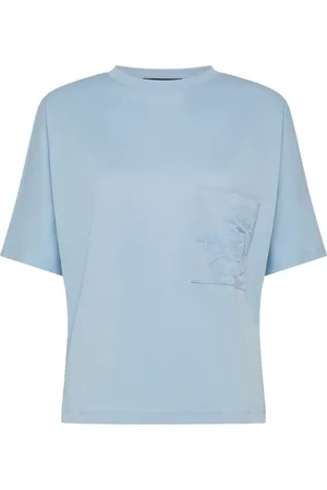 Peuterey Koszulki, Kobieta, Niebieski, XL, Quay Klasyczny T-shirt
