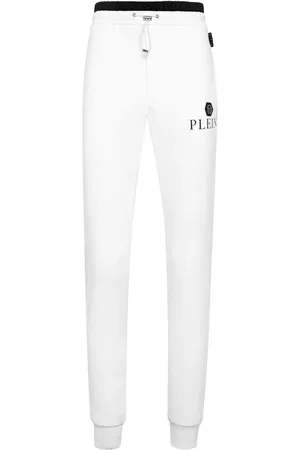 Philipp Plein Spodnie, Mężczyzna, Biały, S, Skaczące dresy dla stylowych sportowców