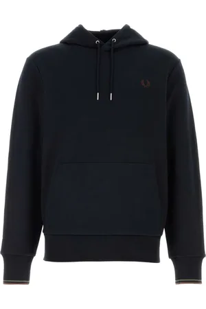 Fred Perry Bluzy, Mężczyzna, Niebieski, L, Ciemnoniebieski Bawełniany Sweter