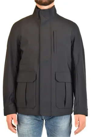Emporio Armani Kurtki, Mężczyzna, Szary, L, Stylowe kurtki na każdą okazję