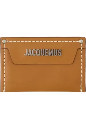 Jacquemus Akcesoria, Kobieta, brązowy, ONE SIZE, Skóra, Portfel na karty - Jasnobrązowy
