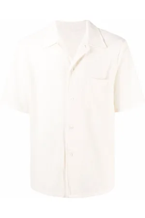 OUR LEGACY Koszule, Mężczyzna, Biały, L, Koszula Short Sleeve Box