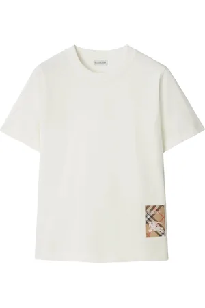 Burberry Koszulki, Kobieta, Biały, XS, Stylowa damska koszulka
