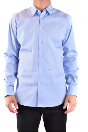 Dsquared2 Koszule, Mężczyzna, Niebieski, S, Kolekcja Casualowych Koszul Męskich