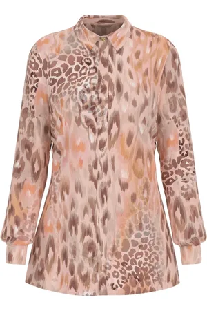 Guess Bluzki, Kobieta, Beżowy, XS, Bluzka w Nude Print