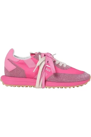Ghoud Buty, Kobieta, Różowy, 40 EU, Fioletowe Skórzane i Błyszczące Sneakersy