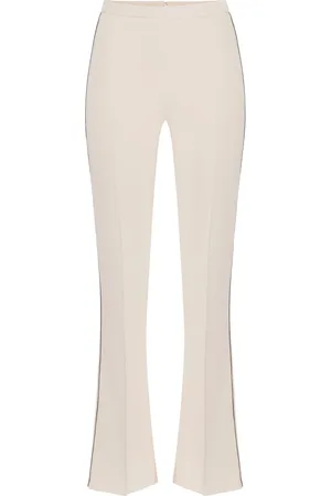 Elisabetta Franchi Spodnie, Kobieta, Beżowy, 2XL, Eleganckie Spodnie dla Kobiet