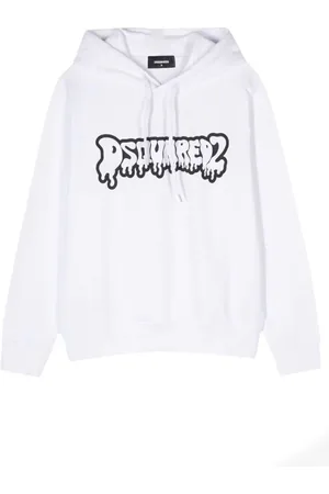 Dsquared2 Bluzy, Mężczyzna, Biały, L, Stylowe Bluzy i Swetry