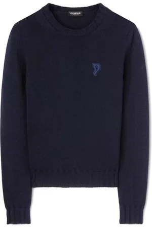 Dondup Swetry, Kobieta, Niebieski, M, Stylowe Swetry dla Eleganckiego Looku