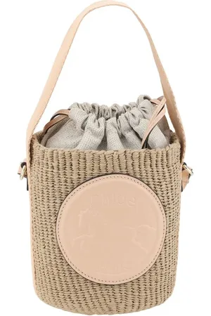 Chloé Torebki, Kobieta, Beżowy, ONE SIZE, Torba wiaderko z medalem konia