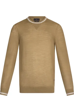 Liu Jo Swetry, Mężczyzna, Beżowy, 2XL, Sweter z okrągłym dekoltem