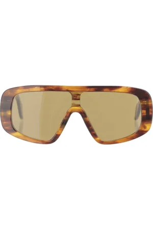Pinko Akcesoria, Kobieta, Wielobarwność, ONE SIZE, Okulary przeciwsłoneczne w stylu vintage z żółtymi szkłami