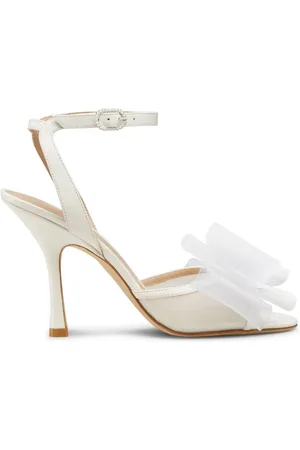 Stuart Weitzman Buty, Kobieta, Beżowy, 40 EU, Skóra, Blushing Bow 100 Sandal