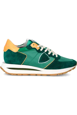 Philippe model Buty, Mężczyzna, Zielony, 44 EU, Zamsz, Sneakers Tropez Haute Running