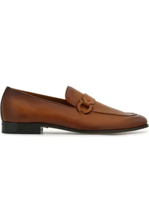 Salvatore Ferragamo Buty, Mężczyzna, brązowy, 40 1/2 EU, Beżowy Ciemny Mokasyn Bonny Styl