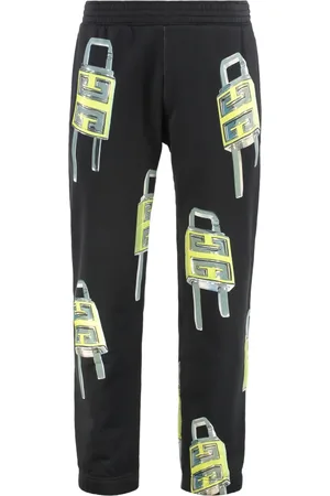 Givenchy Spodnie, Mężczyzna, Czarny, L, Bawełniane spodnie treningowe z kieszeniami