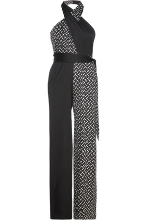 Diane von Furstenberg Kombinezony, Kobieta, Czarny, S, Stylowe Sukienki na każdą okazję