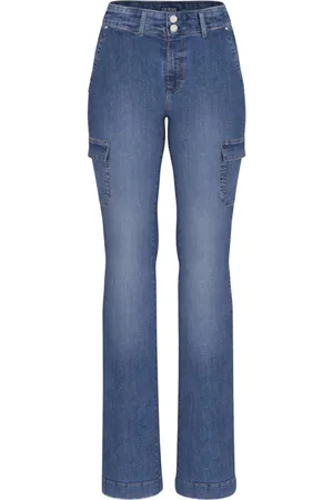 Guess Jeansy, Kobieta, Niebieski, W27, Denim, Cargo Mini Boot Denim Trend