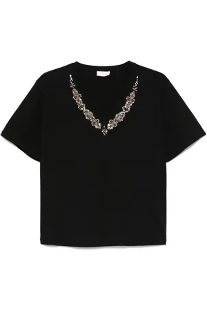 Liu Jo Koszulki, Kobieta, Czarny, S, Czarne T-shirty i Pola