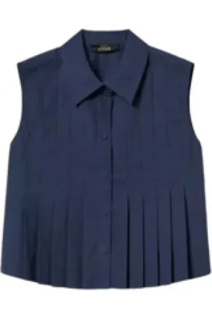 Twin-Set Bluzki, Kobieta, Niebieski, S, Granatowa Koszula Elegancka Wygodna Stylizacja