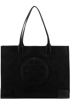 Tory Burch Torebki, Kobieta, Czarny, ONE SIZE, Nylon, Czarna Torba na Ramię Stylowa i Pojemna