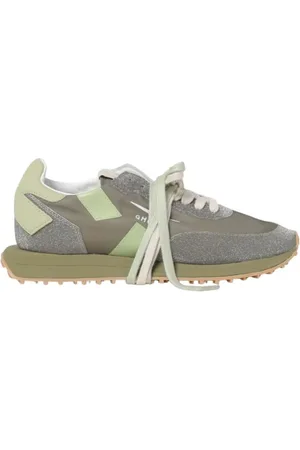Ghoud Buty, Kobieta, Zielony, 40 EU, Zielone Skórzane Glitter Sneakers