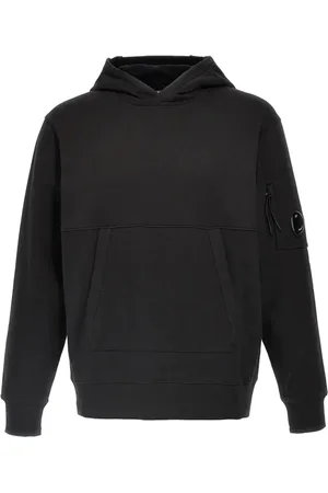 C.P. Company Bluzy, Mężczyzna, Czarny, S, Czarny Bluza z Kapturem Komfort Styl