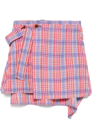 Vivienne Westwood Spódnice, Kobieta, Czerwony, M, Czerwono-Niebieski Meghan Kilt