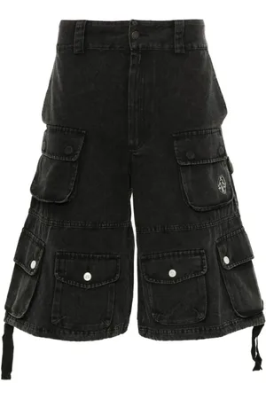 Untitled Artworks Szorty, Mężczyzna, Czarny, L, Denim, Denim Shorts