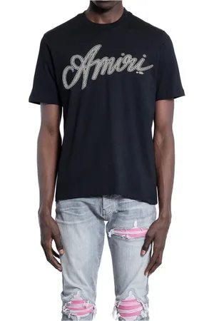 AMIRI Koszulki, Mężczyzna, Czarny, M, Script Tee
