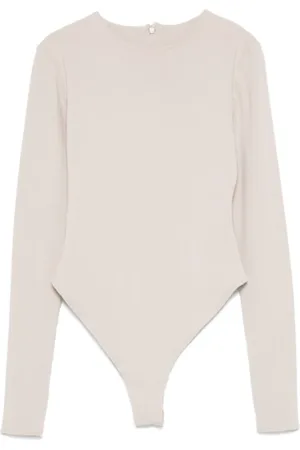 Entire Studios Koszulki, Kobieta, Biały, XS, Poliester, Silver Cloud Bodysuit