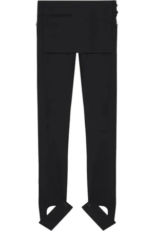 Courrèges Spodnie, Kobieta, Czarny, S, Czarne Stylowe Spodnie Polywool