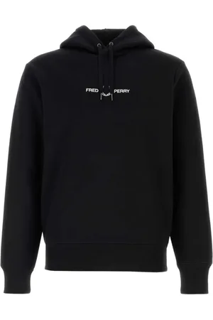 Fred Perry Bluzy, Mężczyzna, Czarny, XL, Czarny Sweter z Poliestru