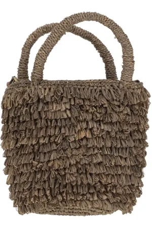 IBELIV Torebki, Kobieta, brązowy, ONE SIZE, Naka Raffia Torba na ramię