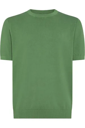sun68 Swetry, Mężczyzna, Zielony, M, Bawełna, Bawełna Crepe Sweter T-Shirt