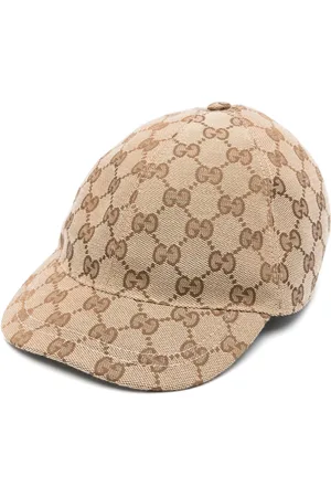 Gucci Akcesoria, unisex, brązowy, L, Kapelusz z daszkiem z motywem GG Supreme