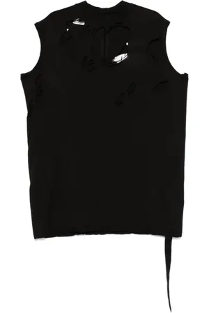 Rick Owens Koszulki, Mężczyzna, Czarny, M, Bawełna, Czarna koszulka w stylu plandeki