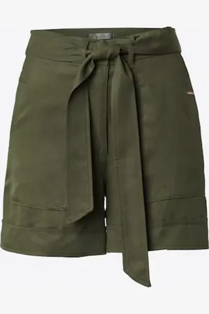 Guess Szorty, Kobieta, Zielony, XS, Nina Short Styl dla Kobiet
