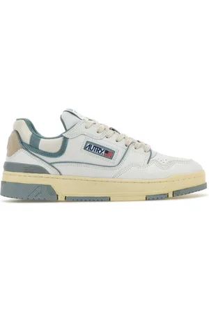 Autry Buty, Mężczyzna, Biały, 43 EU, Białe Skórzane Sneakersy z Podeszwą 4 cm