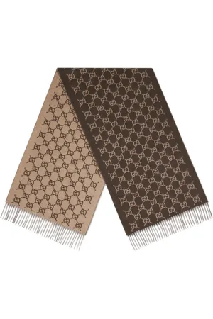 Gucci Akcesoria, Mężczyzna, brązowy, ONE SIZE, Brązowy Szalik dla Męskich Dodatków