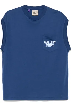 GALLERY DEPT. Koszulki, Mężczyzna, Niebieski, 2XL, Granatowy bezrękawnik z logo