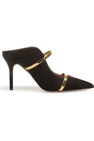 MALONE SOULIERS Buty, Kobieta, Czarny, 38 EU, Zamsz, Czarne Czółenka dla Kobiet Aw 24